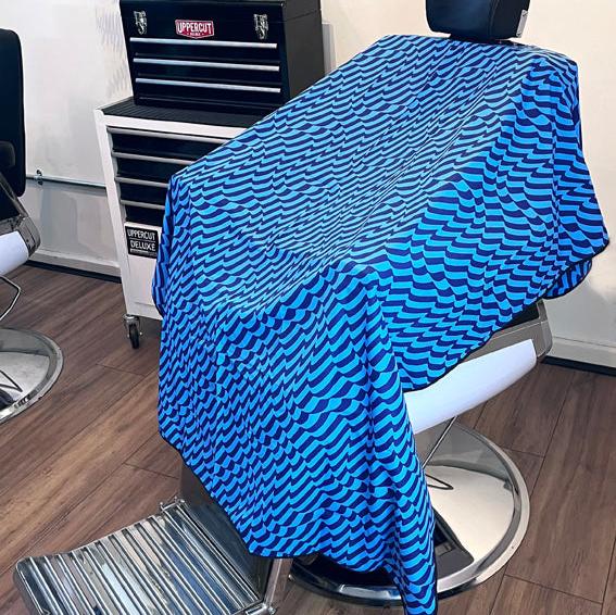 Cape Gang - Psychedelic Barber Gown - Blue