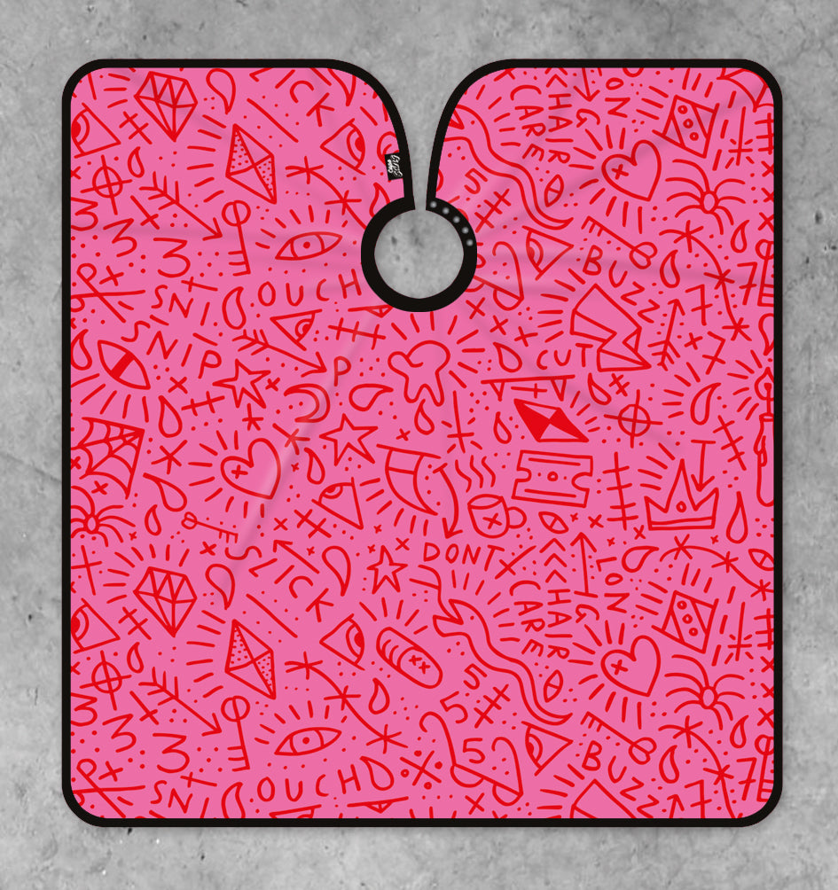 PINK PRISON STYLE TATTOO COLLAB CAPE