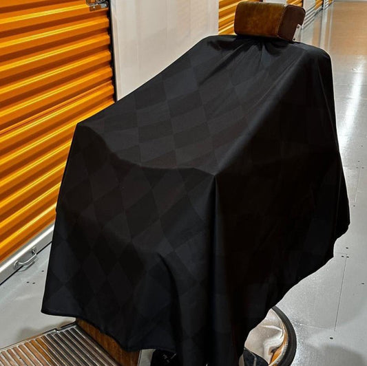 Cape Gang - Diamond Black Barbers Gown - Black