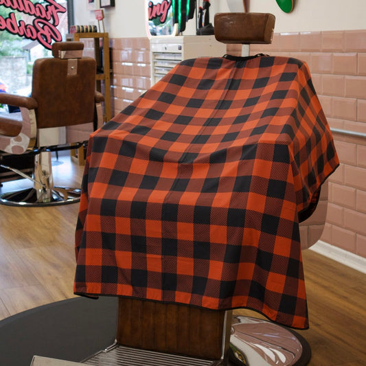 Cape Gang - Lumber Barbers Gown - Red and Black