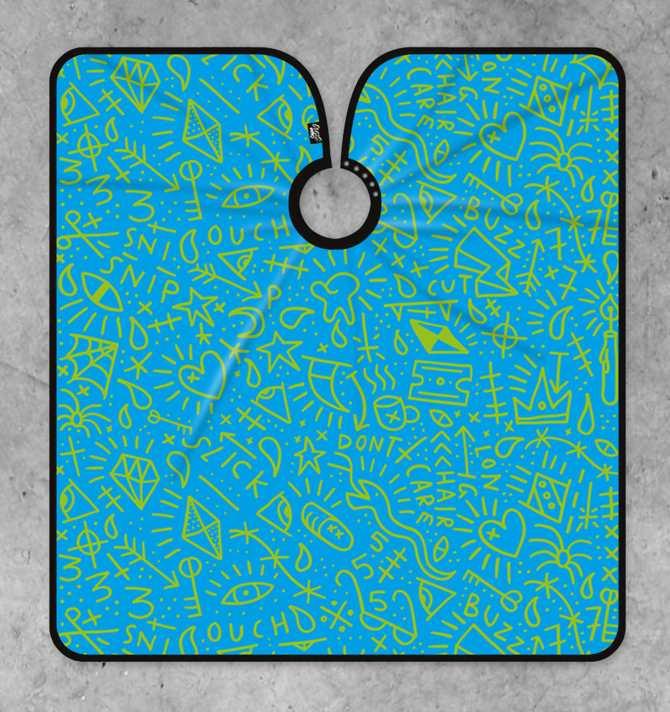 PRE SALE - BLUE PRISON STYLE TATTOO COLLAB CAPE