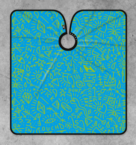 PRE SALE - BLUE PRISON STYLE TATTOO COLLAB CAPE