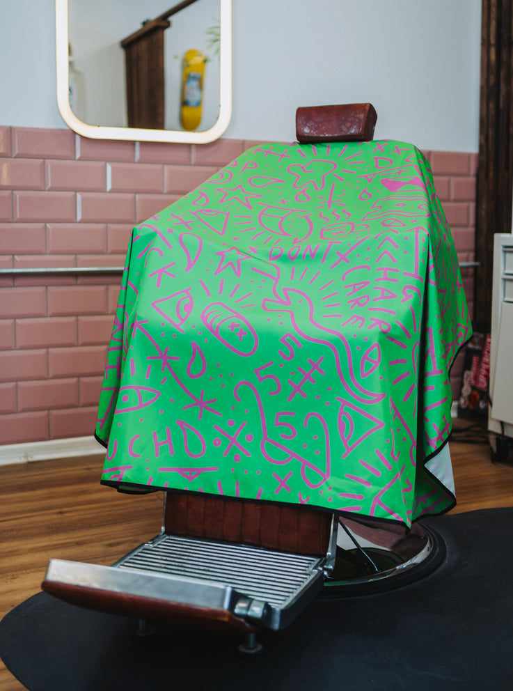 GREEN PRISON STYLE TATTOO COLLAB CAPE